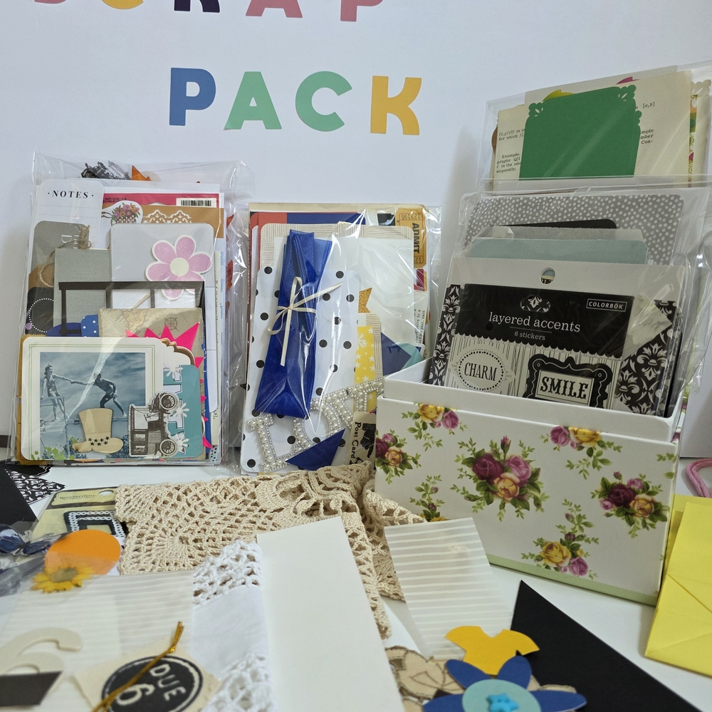 Mystery Junk Journal Scrap Pack